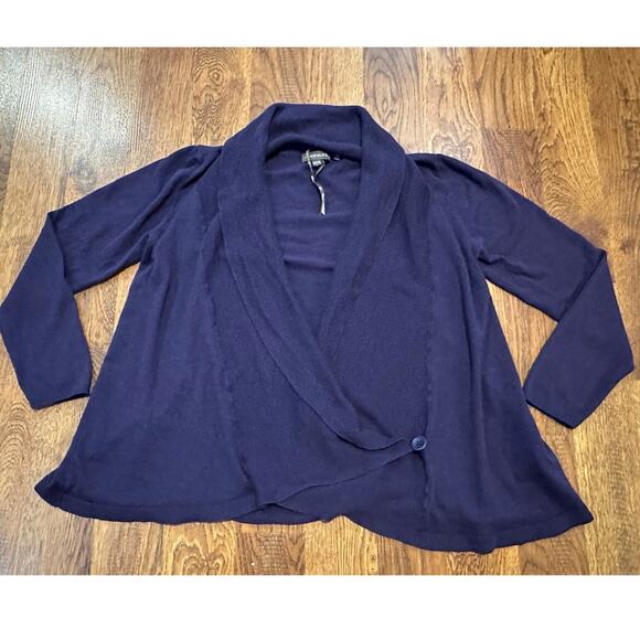 Repeat Women's Wrap Cardigan – Purple, Size XL Elegant Cozy Vibes - Picture 1 of 8